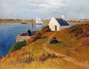 Utsikt over Lorient, Bretagne, ca. 1895